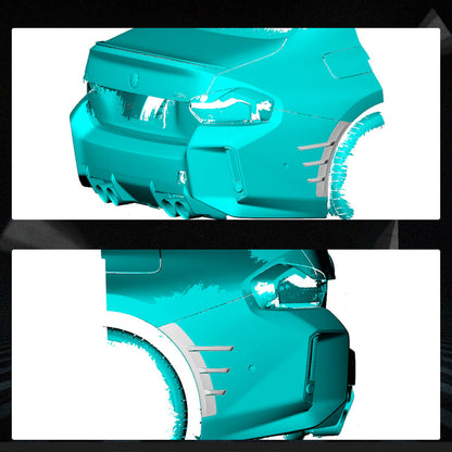 Aerodynamic Rear Bumper Extensions (for G87, Carbon) for BMW 2 Series G42 2021- - image 2