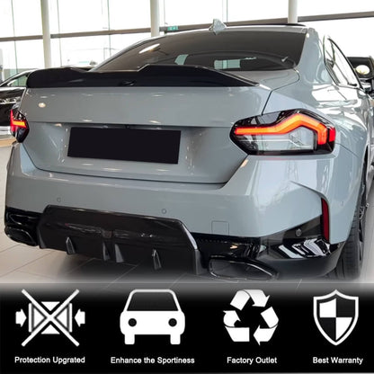 M4-Style V3 Spoiler (Carbon) for BMW 2 Series G42 2021- - image 2