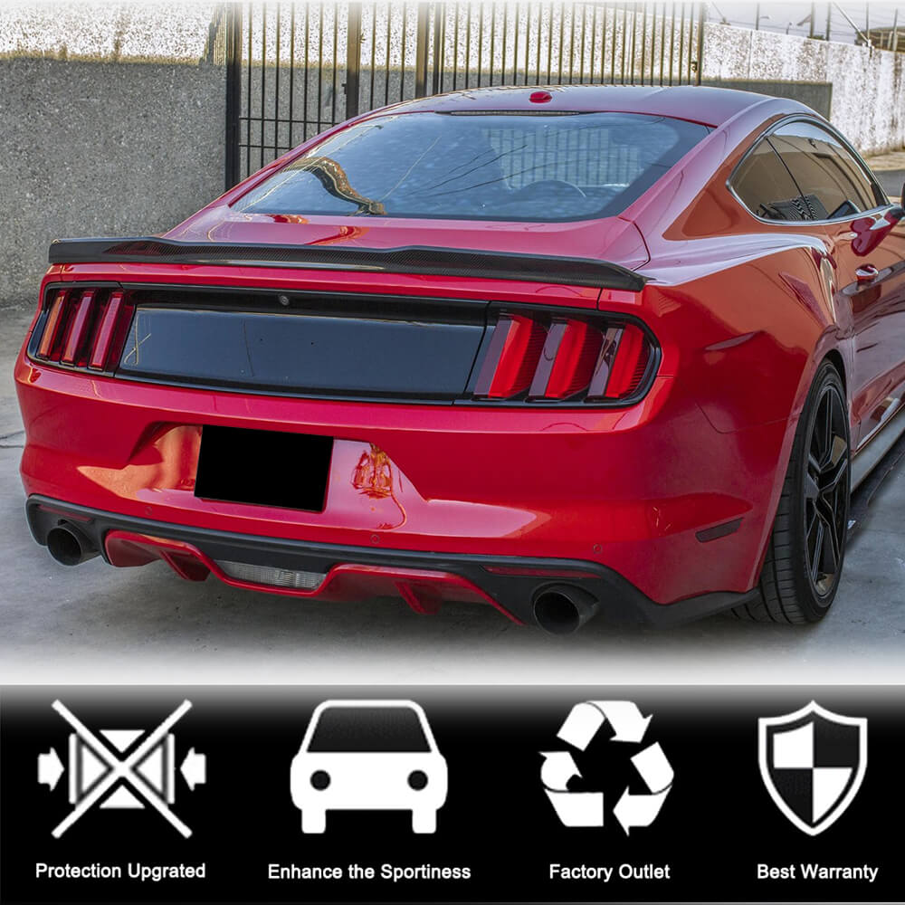 Spoiler V4 (Carbon) for Ford Mustang 2015-2023 - image 2