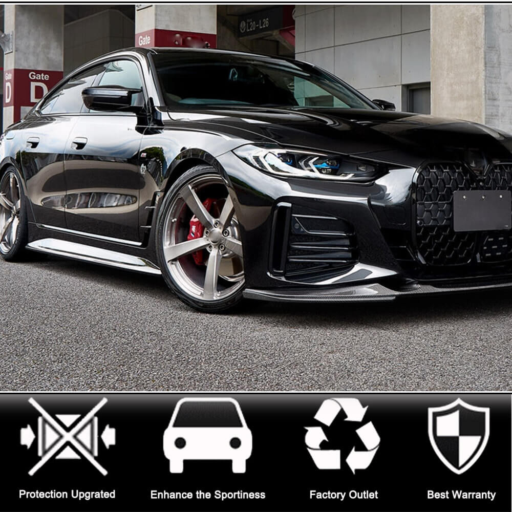 Side Skirts Carbon Fiber (for G26 M-Sport) for BMW 4 series G22/23/26 2020- - image 2
