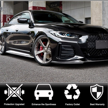 Side Skirts Carbon Fiber (for G26 M-Sport) for BMW 4 series G22/23/26 2020- - image 2