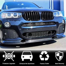 Front bumper lip (for M-Sport 2014-2018, Carbon) for BMW X3 F-25 2011-2018 - image 2