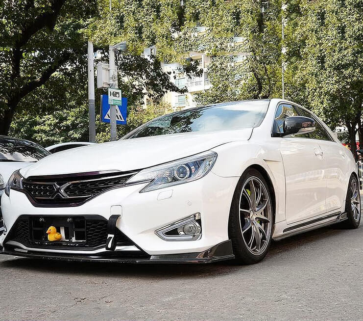Mirror Covers (Carbon) for Toyota Mark X 2009- - image 2