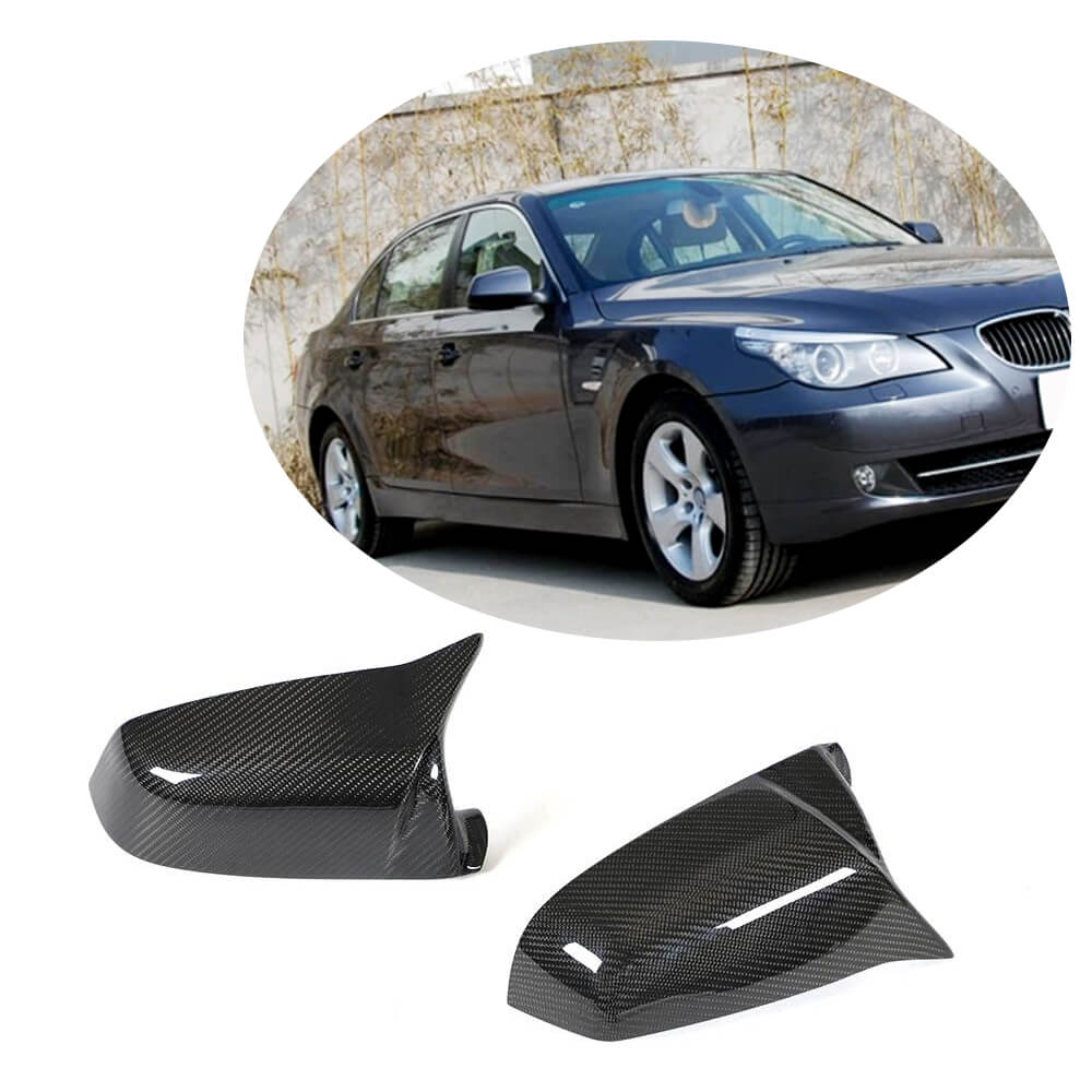 Mirror Covers (for 2007-2010, Carbon) for BMW 5 Series E-60/61 2003-2010 - image 2