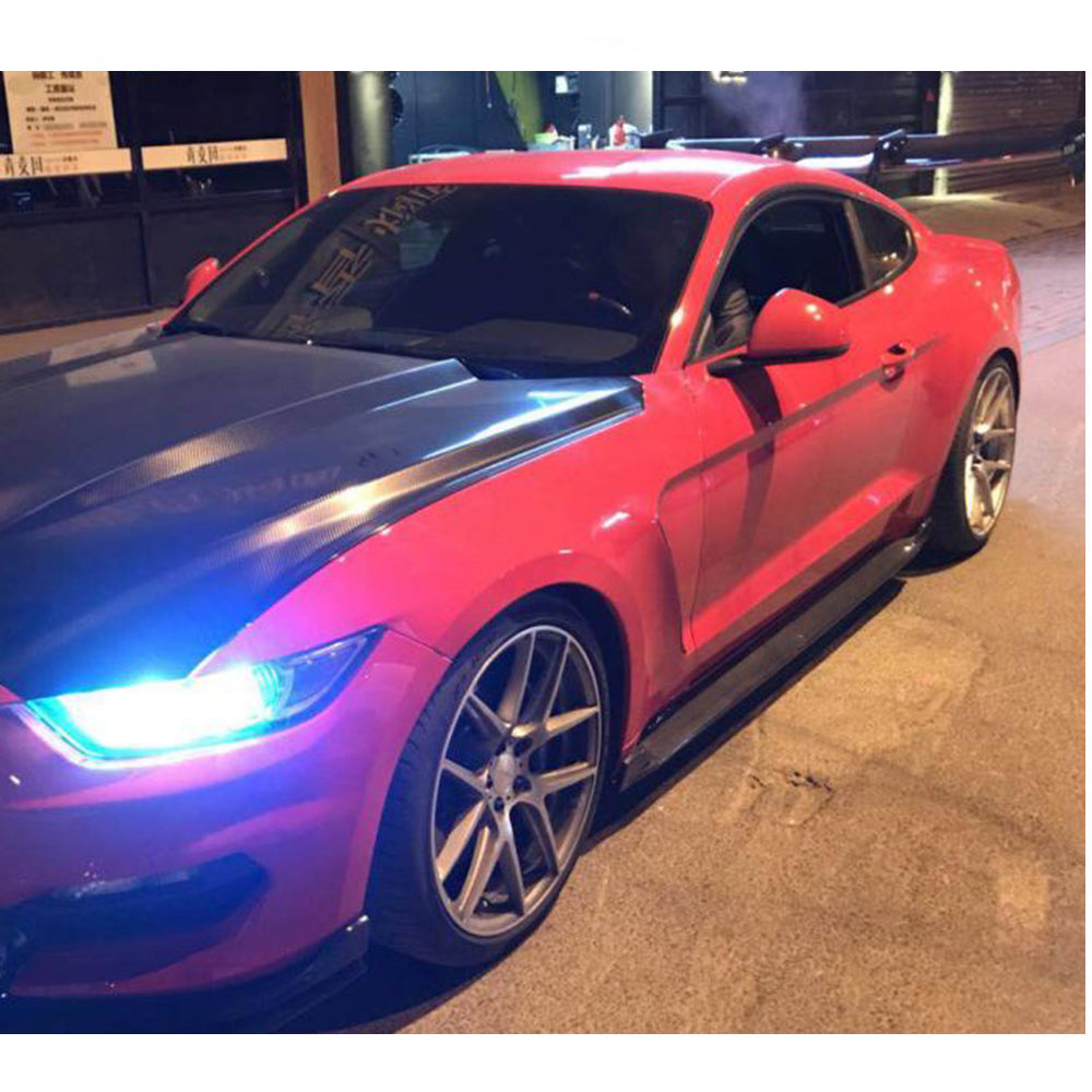 Side Skirts V2 (Carbon) for Ford Mustang 2015-2023 - image 2