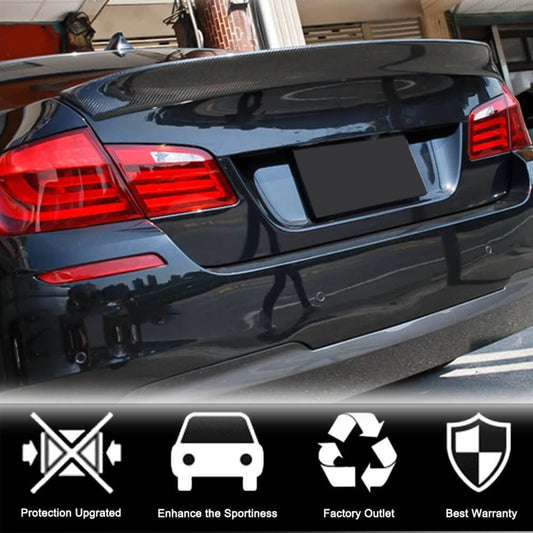 Rear Trunk Spoiler Carbon Fiber V1 (SD) for BMW 5 series F-10/11/07 2010-2016 - image 2