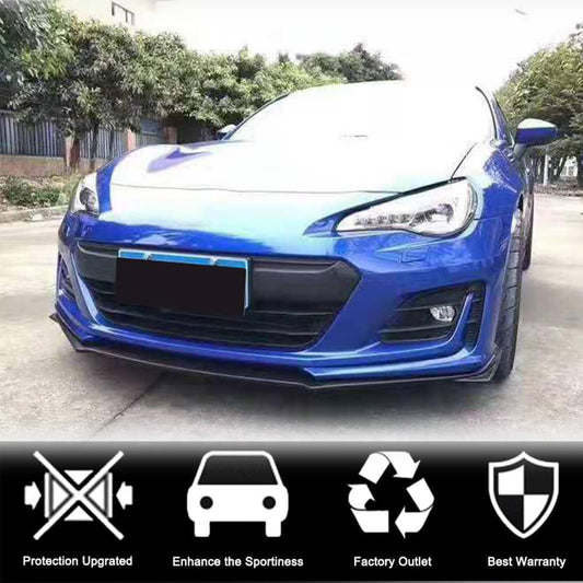 Lip V1 front bumper cover (2017-2021, Carbon) for Subaru BRZ 2012-2021 - image 2