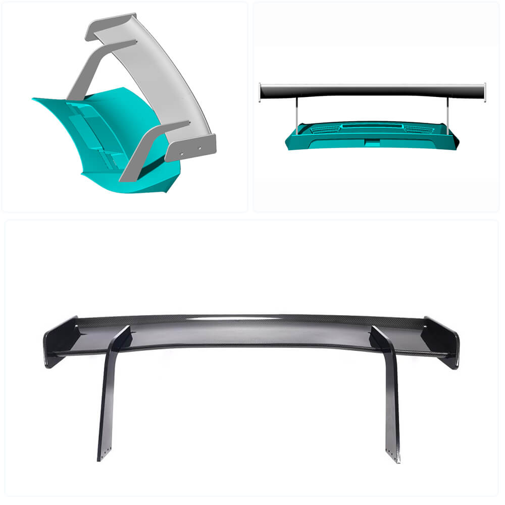 Spoiler V4 (Carbon) for Porsche 911 2012-2018 - image 2