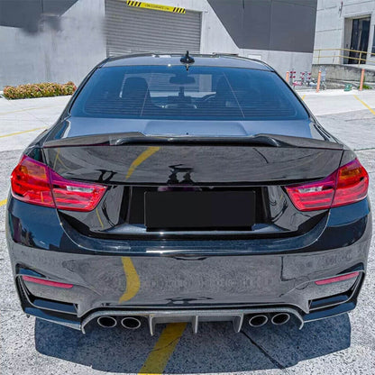 Rear Trunk Spoiler Dry Carbon Fiber V10 (Coupe) for BMW 4 series F-32 2012-2020 - image 2