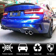 Rear Bumper Diffuser Carbon Fiber V4 (2019-2021, M-Sport) for BMW 3 series G20/21 2018- - image 2