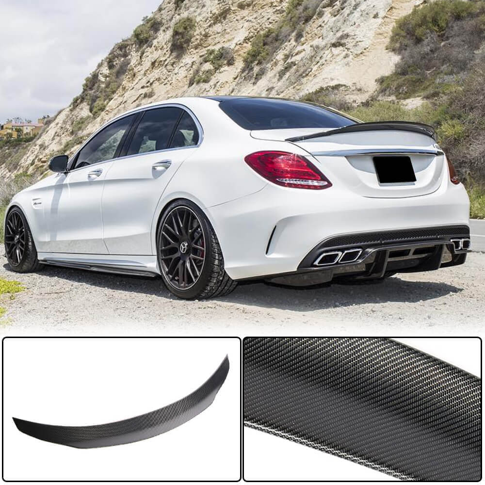Spoiler V4 (for SD 2015-2021, Carbon) for Mercedes C-сlass W205 2014-2021 - image 2
