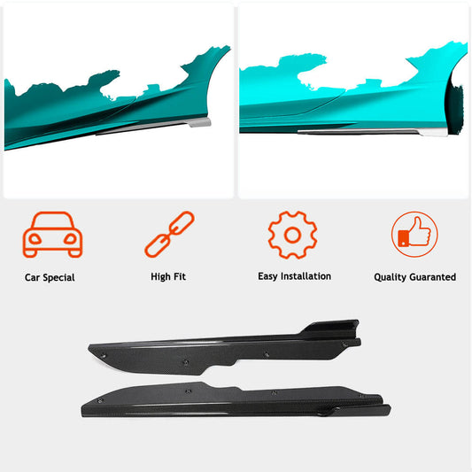Side sills (Carbon) for Chevrolet Corvette C8 2019- - image 2