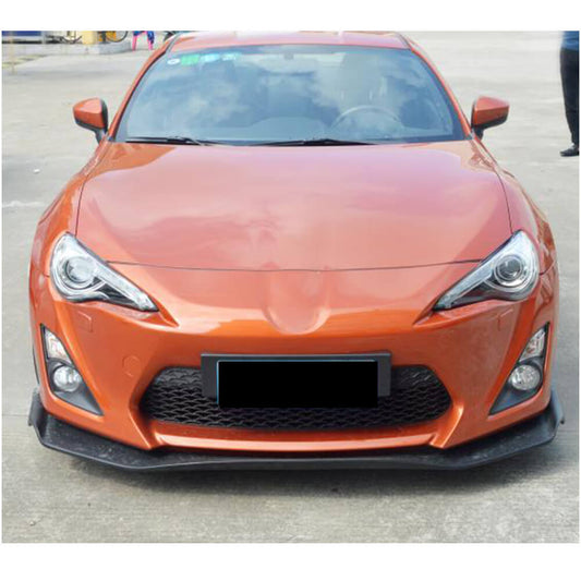 Cover on the front bumper Lip V3 (Carbon) for Toyota GT86 - image 2