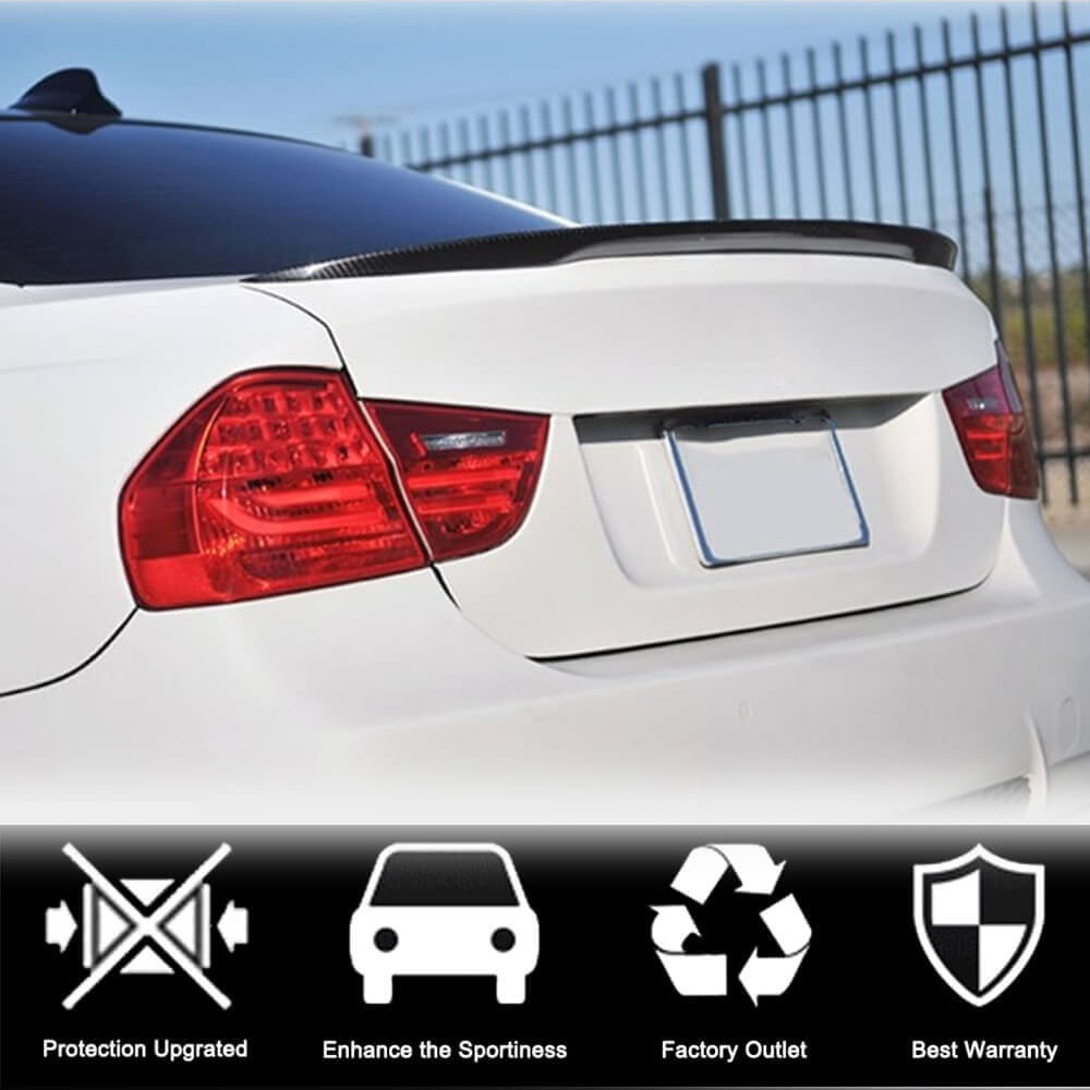 MP-Style Spoiler (for E90, Carbon) for BMW 3 Series E90/E91 2005-2011 - image 2