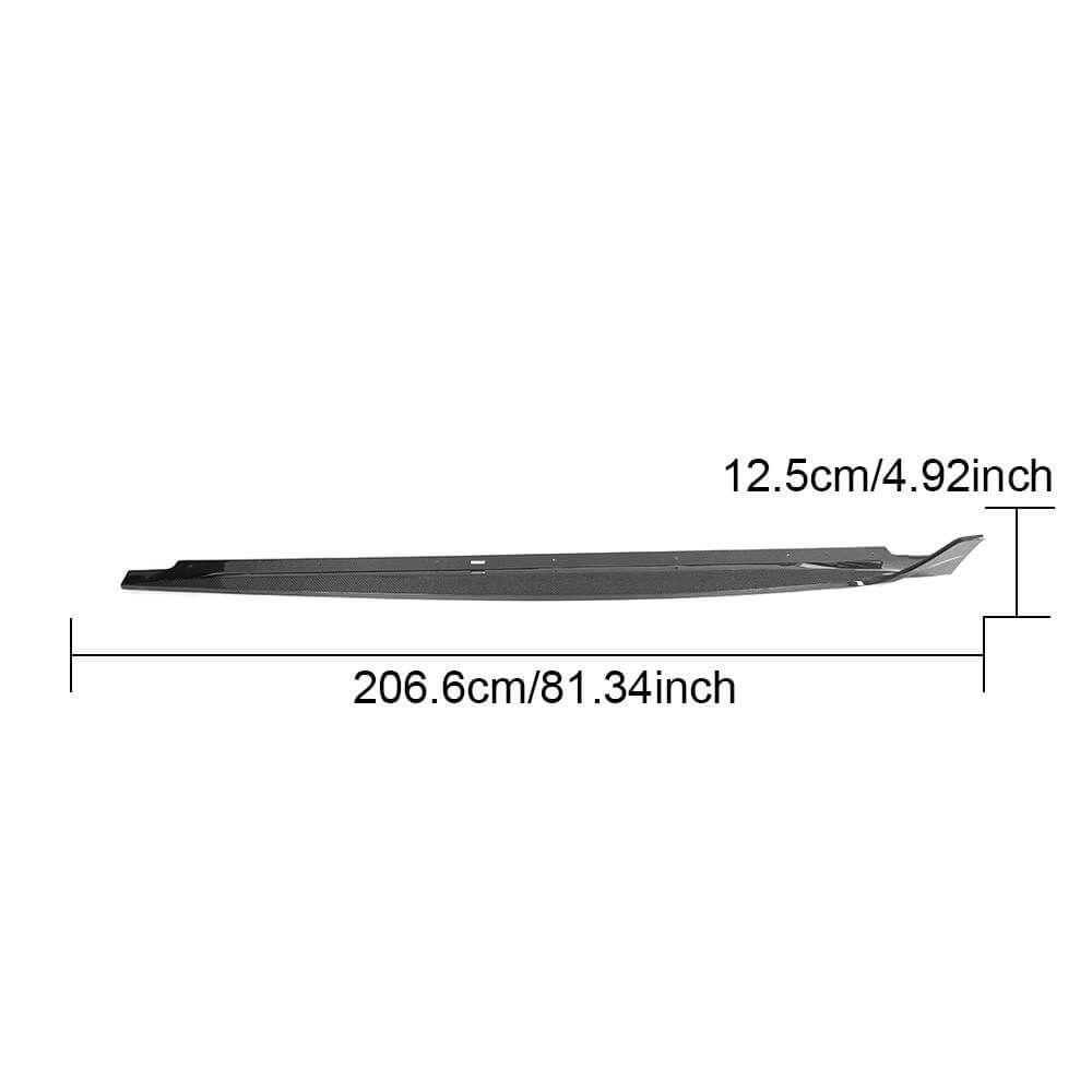 Side sills 2021-2025 V2 (for Sportback, Carbon) for Audi A5 2016-2025 - image 2