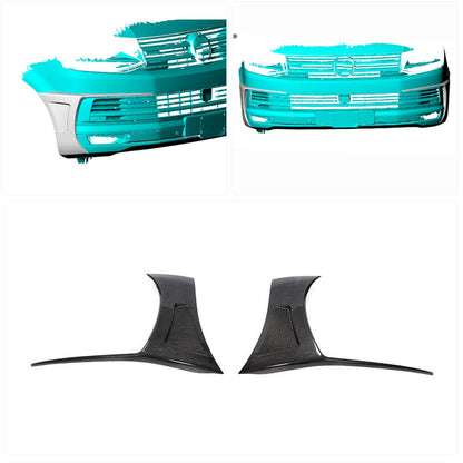 Covers on the front bumper (for 2015-2019, Carbon) for Volkswagen T6 - image 2