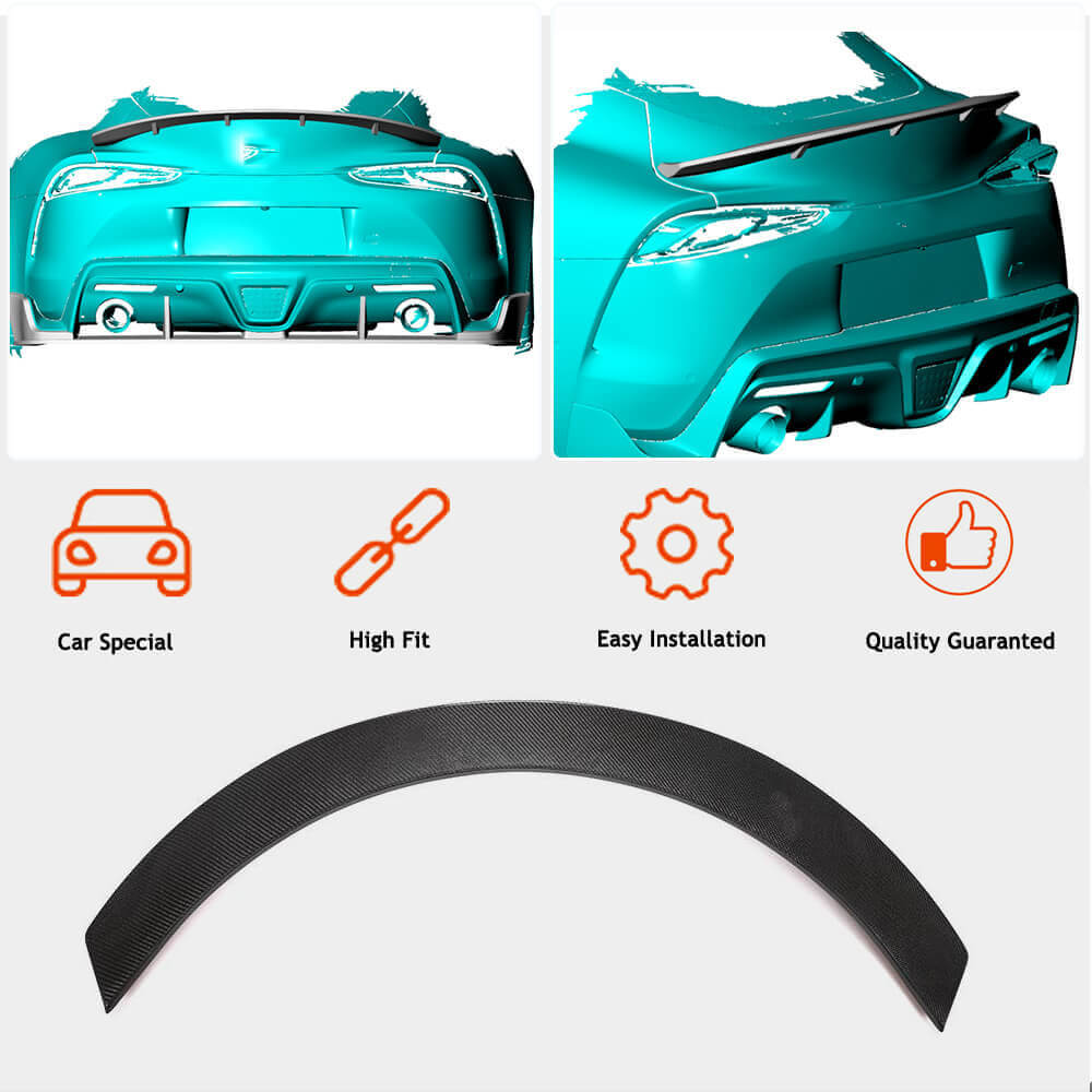 Spoiler V2 (Carbon) for Toyota Supra 2019- - image 2
