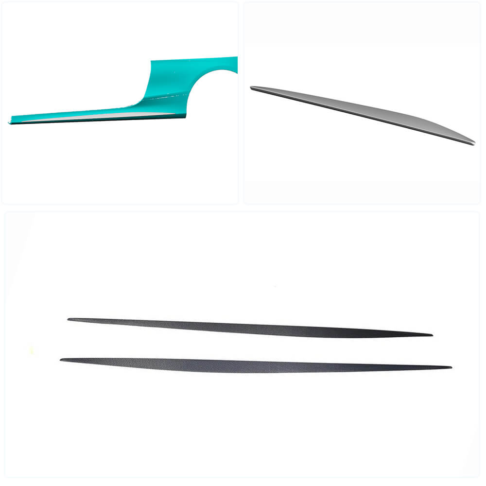 Side Skirts (for AMG-Line 2015-2018, Carbon) for Mercedes S-class C217 Coupe 2014-2020 - image 2