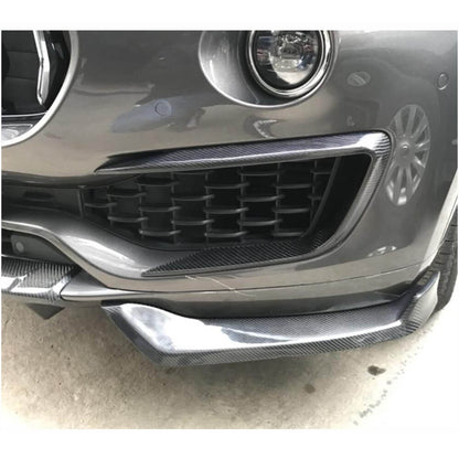Carbon Front Bumper Flaps (for Base/S) for Maserati Levante 2016- - image 2
