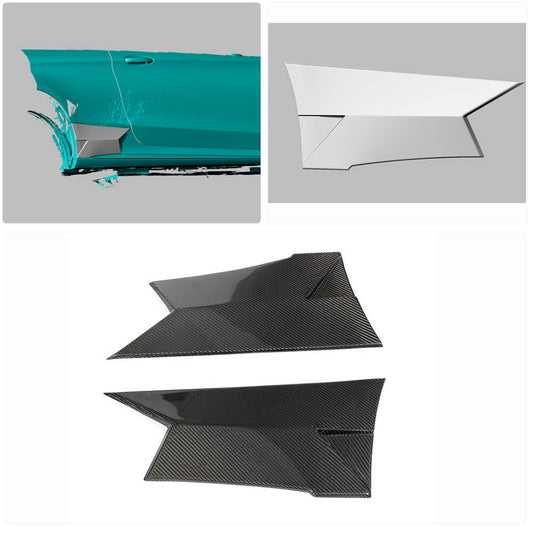 Covers on rear fenders (for coupe/cabriolet C63 AMG 2015-2019, Carbon) for Mercedes C-class W205 2014-2021 - image 2