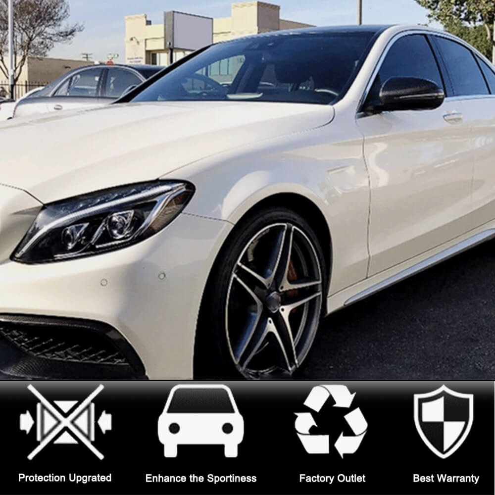 Mirror Covers V2 (Carbon) for Mercedes C-сlass W205 2014-2021 - image 2