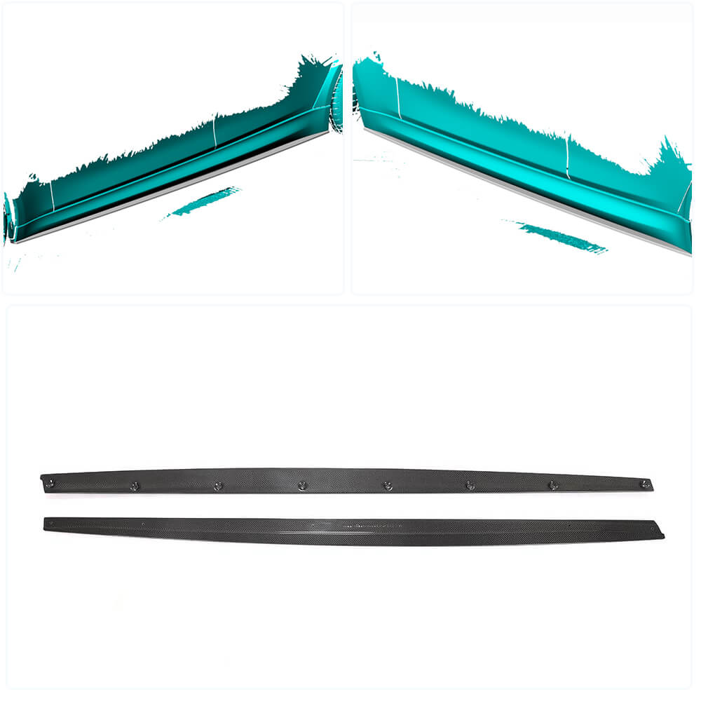 Side Skirt Extensions V1 (for F80, Carbon) for BMW 3 Series F-30/31/34 2012-2019 - image 2