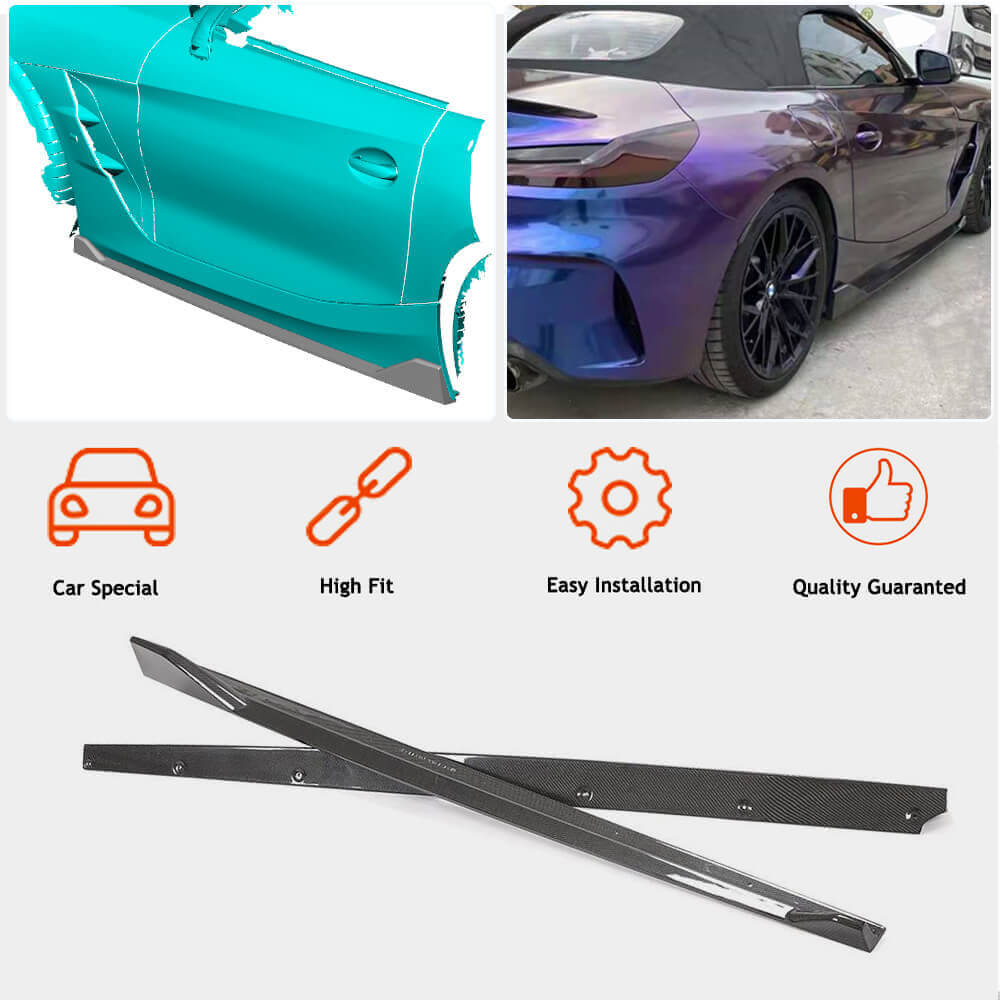 Side Skirt Extensions (for M-Sport, Carbon) for BMW Z4 (G29) 2018- - image 2