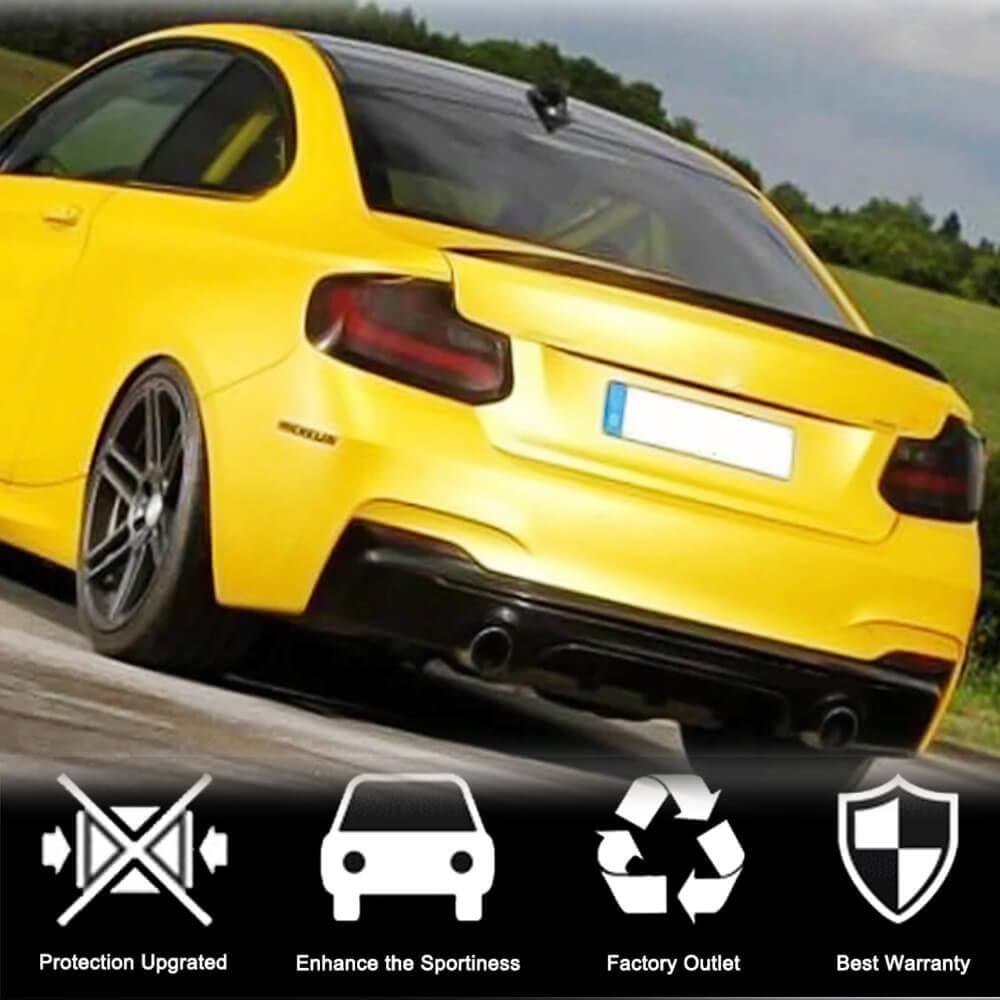 Rear Bumper Diffuser Carbon Fiber V1 (for F22/F23 M Sport) for BMW 2 Series F22/23 2014-2021 - image 2