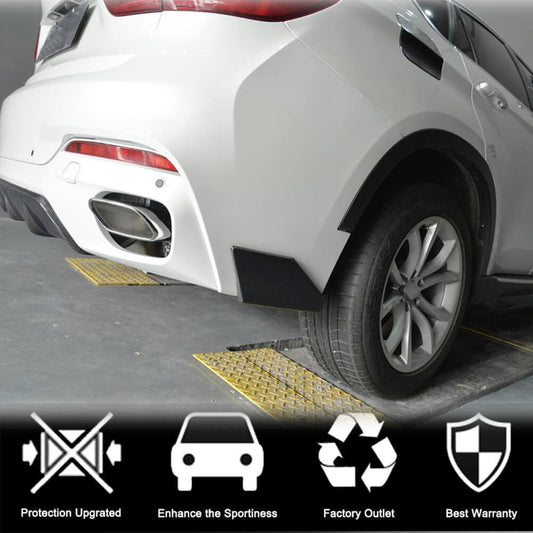 Rear Bumper Splitters Carbon Fiber (for M-Sport) for BMW X6 F-16 2014-2019 - image 2