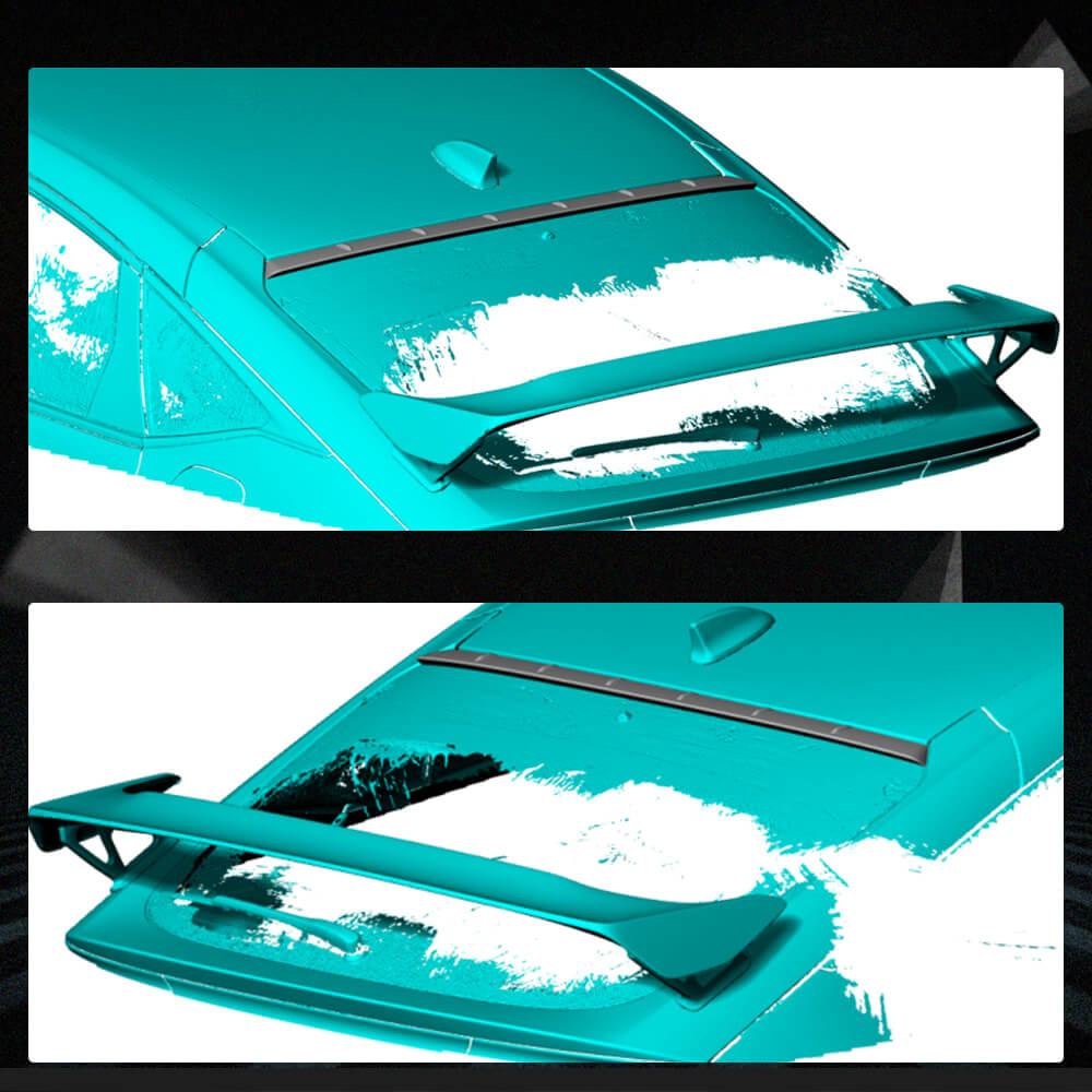 Spoiler Visor (Carbon) for Honda Civic HB 2021- - image 2