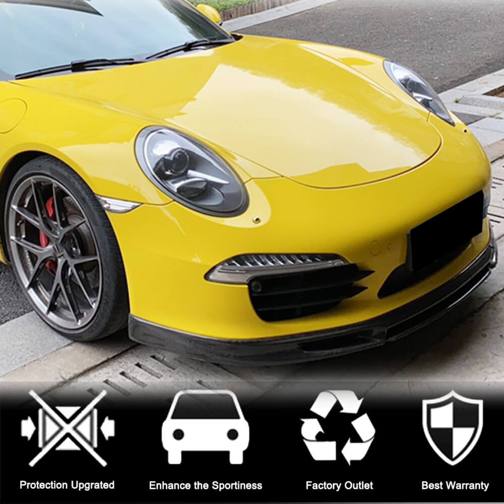 Cover on the front bumper Lip (for Carrera 2011-2015, Carbon) for Porsche 911 2012-2018 - image 2