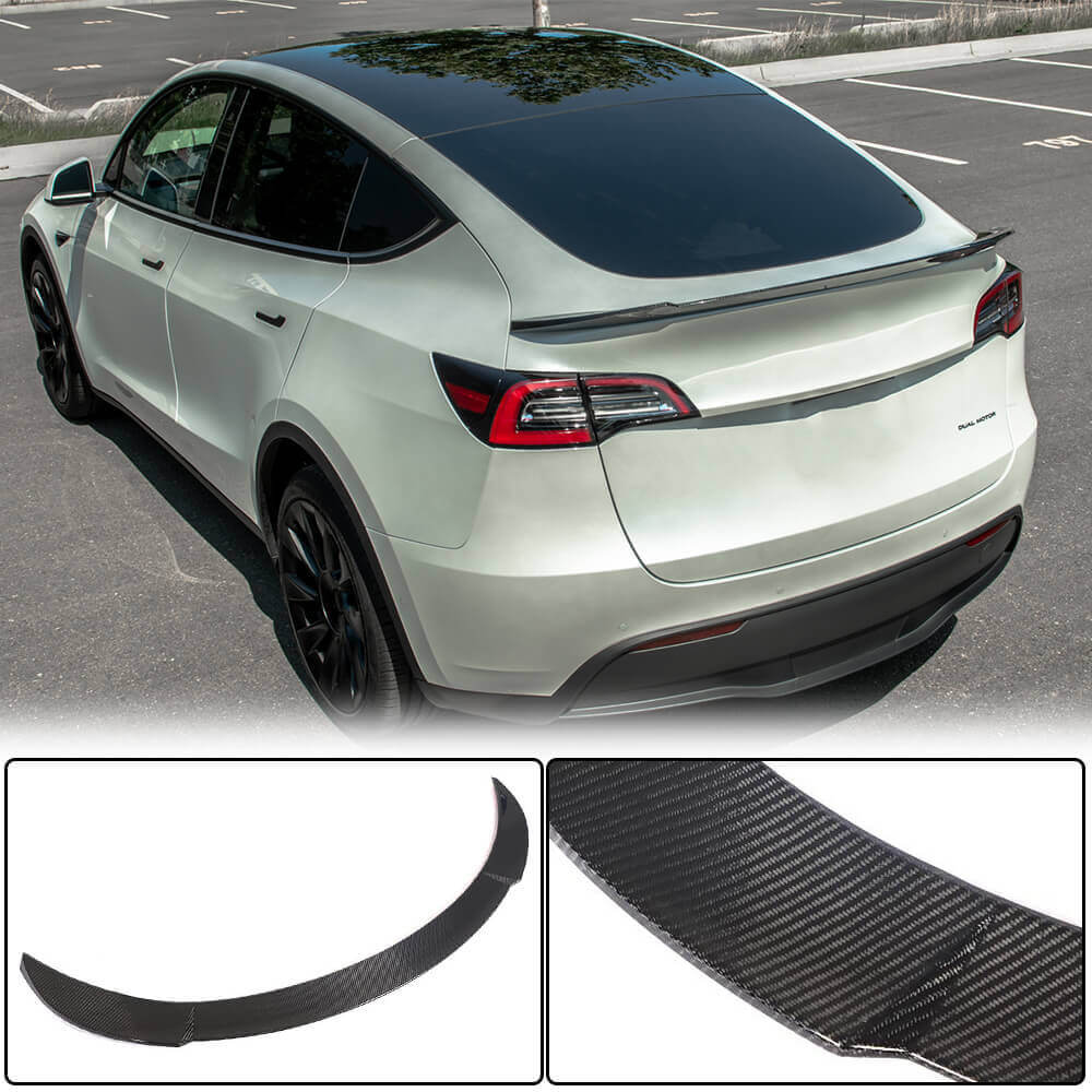 Rear Trunk Spoiler Carbon Fiber V3 (2020-2023) for Tesla Model Y - image 2
