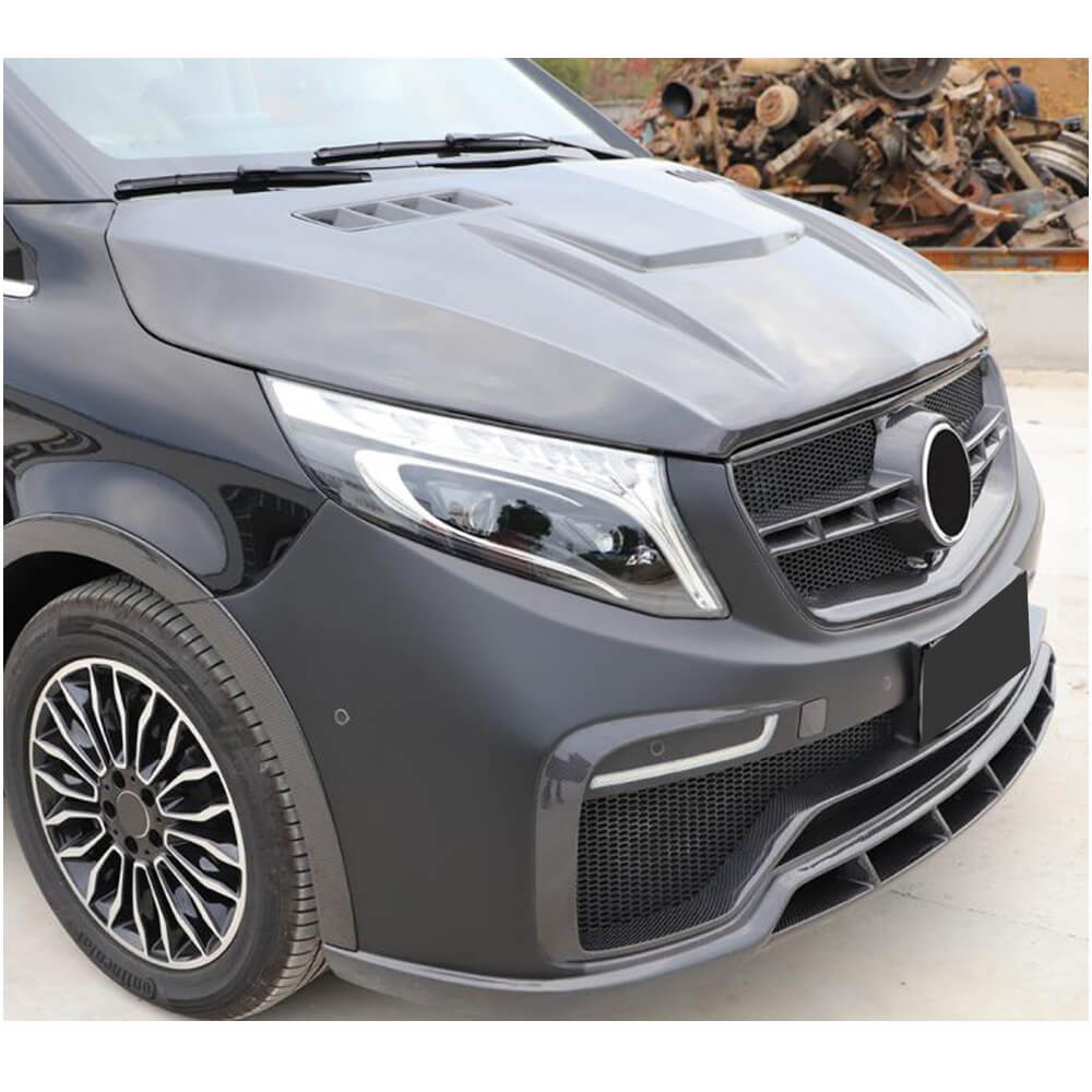 Hood V2 (2014-2019, Carbon) for Mercedes Vito/V-class W447 2014- - image 2