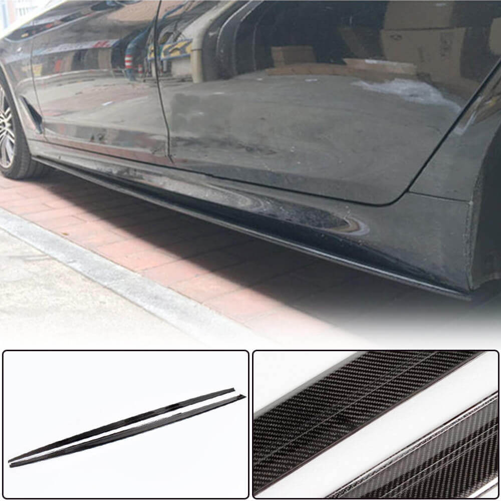 Side Skirt Covers V1 (for M-Sport Side Skirts, Carbon) for BMW 3 Series F30/F31 2012-2019 - image 2
