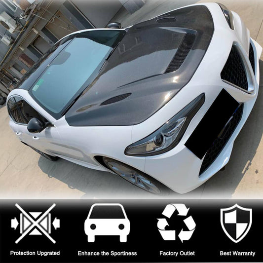 Hood V1 (Carbon) for Alfa Romeo Giulia 2016-2022 - image 2