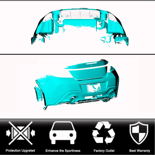 Rear bumper diffuser V2 (2021-2023, Carbon) for Subaru BRZ 2021- - image 2