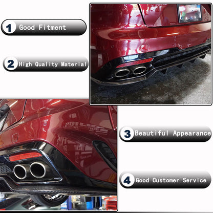 Rear bumper diffuser (Carbon) for Kia Stinger - image 2