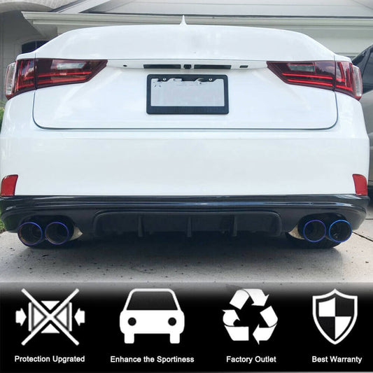 Rear Bumper Diffuser V2 for Base/F-Sport 2013-2016, Carbon for Lexus IS 2013- - image 2