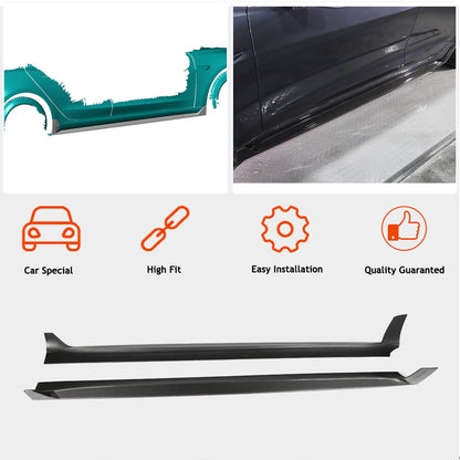 Door Sill Covers V4 (2017-2023, Carbon) for Tesla Model 3 2017- - image 2