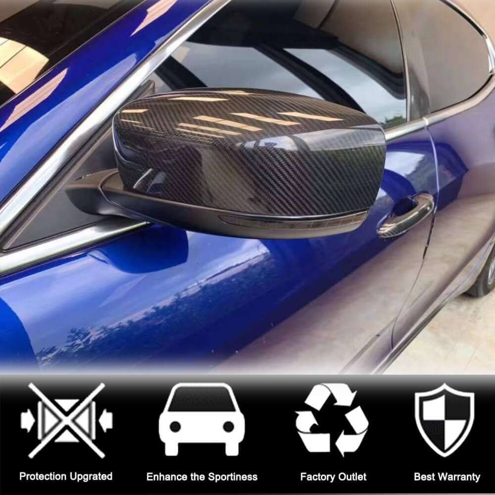 Mirror Covers (2013-2017, Carbon) for Maserati Quattroporte 2013-2023 - image 2