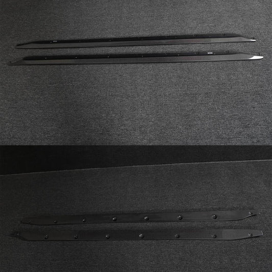 Side Skirt Extensions V3 (for G80, Carbon) for BMW 3 Series G20/21 2018- - image 2