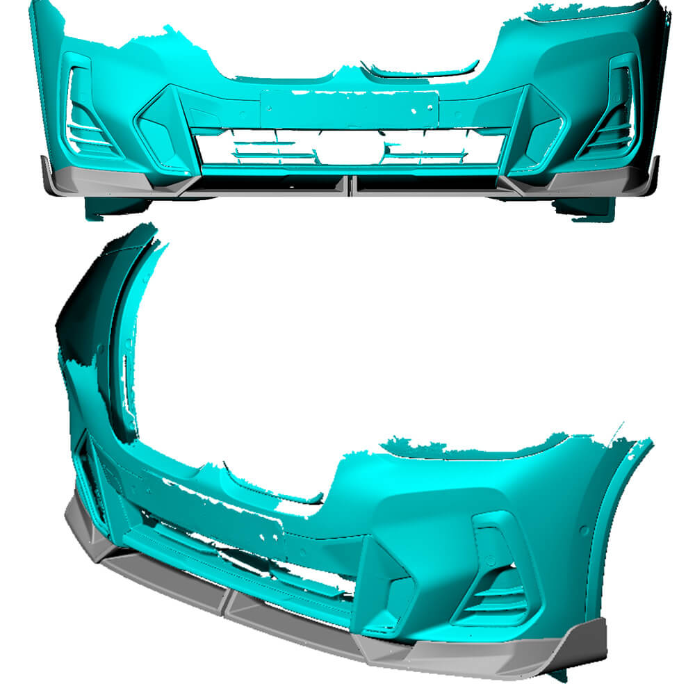 Front Bumper Lip (for M-Sport 2022-2024, Carbon) for BMW X3 G01 2018- - image 2