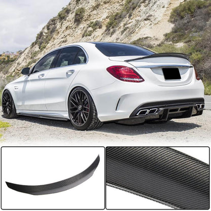 Spoiler V4 (for SD 2015-2021, Carbon) for Mercedes C-class W205 2014-2021 - image 2