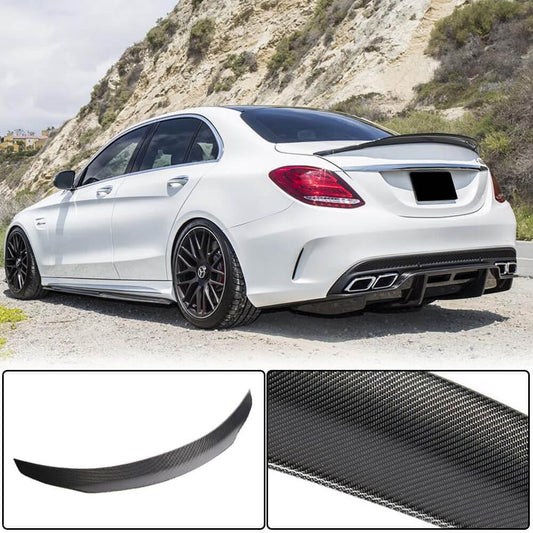 Spoiler V4 (for SD 2015-2021, Carbon) for Mercedes C-class W205 2014-2021 - image 2