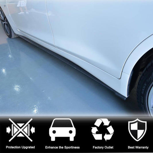 Side Skirts V2 (for Q50, Carbon) for Infiniti Q50/Q60 2013-2024 - image 2