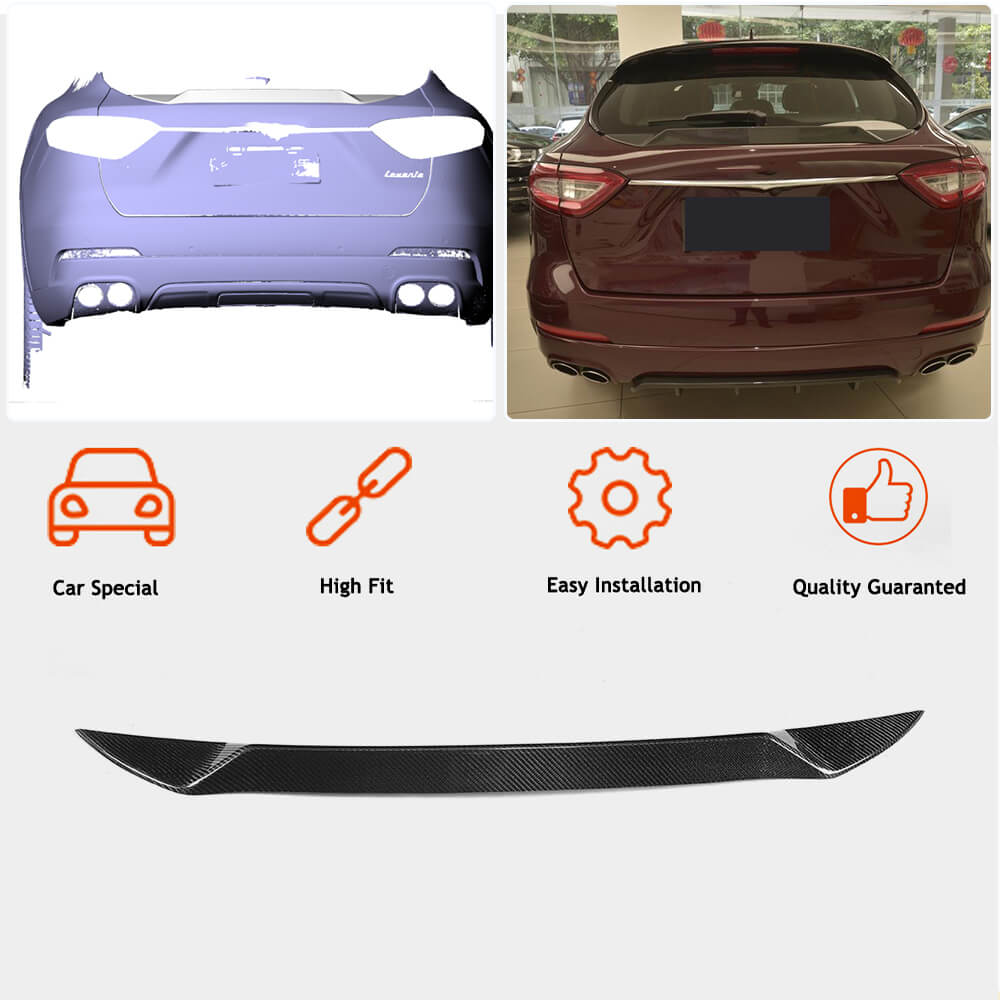 Lower Spoiler V2 (Carbon) for Maserati Levante 2016- - image 2
