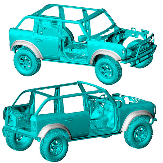 Arch extenders (Carbon) for Ford Bronco - image 2