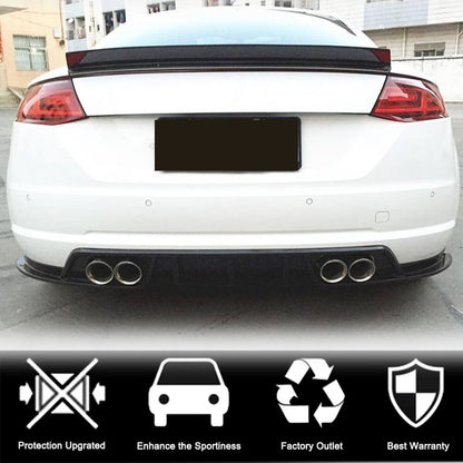 Rear bumper diffuser (for Base, 2014-2019, Carbon) for Audi TT 2014-2023 - image 2