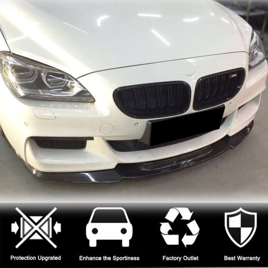 Front Bumper Lip Carbon Fiber V2 (M-Sport) for BMW 6 F12/F13/F06 2011-2015 - image 2