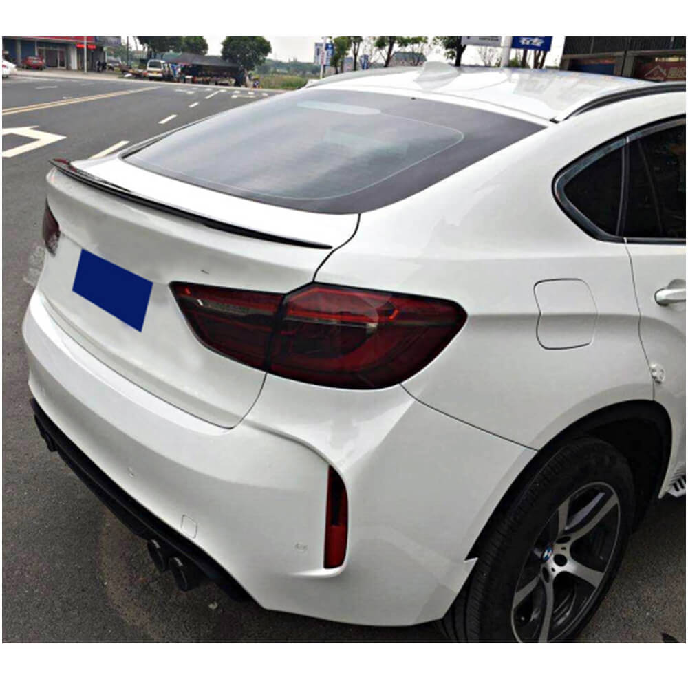 Rear Trunk Spoiler Carbon Fiber V1 for BMW X6 E-71 2008-2014 - image 2